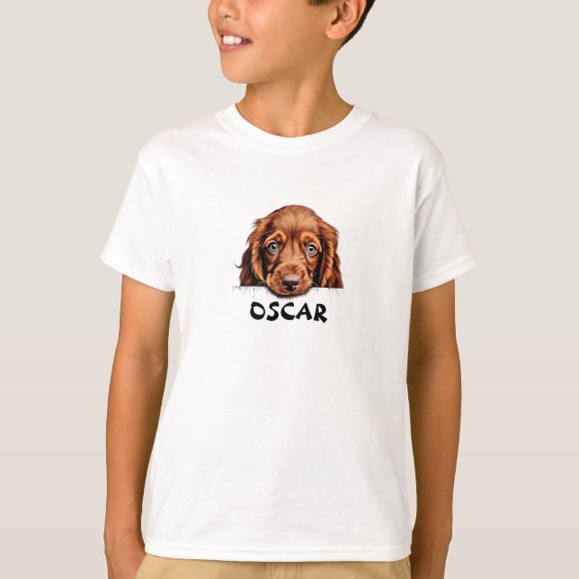 Hund Oscar T Shirt (Framsida)