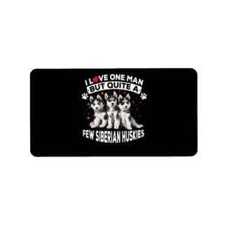 hund | Ouite A Hund Few Siberian husky Adressetikett