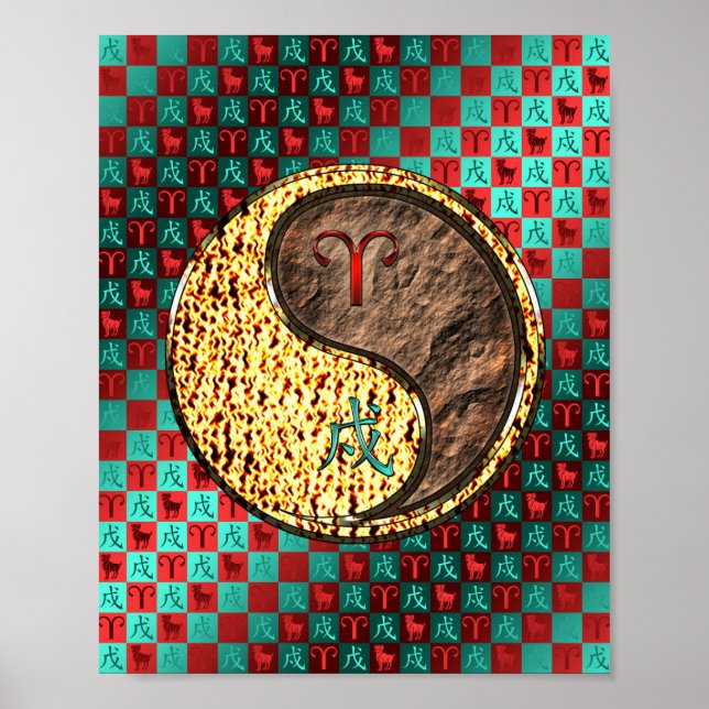 Hund på åkerier och jord poster (Framsidan)