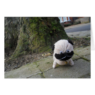 Hund på en trottoar OBS kort