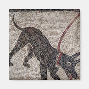 Hund på ett koppel, från Pompeii Magnet