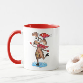 Hund på isskal mugg