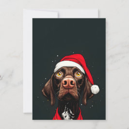 Hund på julkort