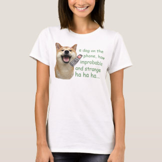 Hund på Mobil Tee Shirt