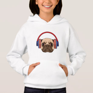 Hund på Music med hörlurar T Shirt