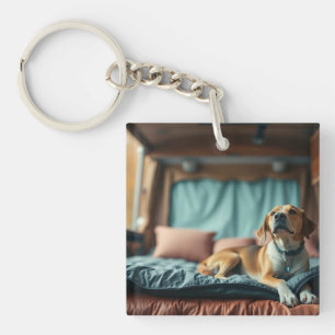 Hund på säng