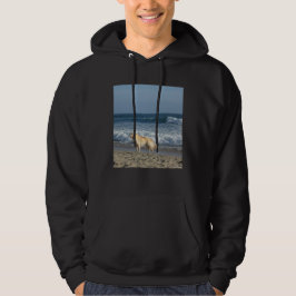 Hund på stranden hoodie