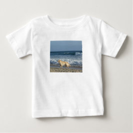 Hund på stranden t shirt
