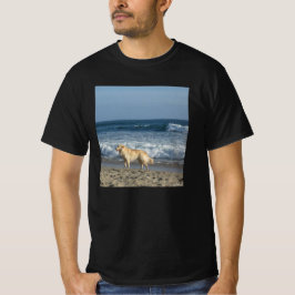 Hund på stranden t shirt