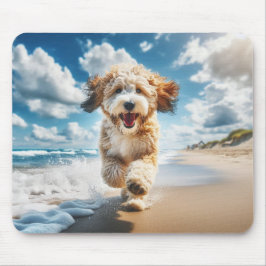 Hund på strandmuspekaren musmatta