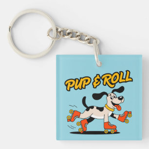 Hund på Valp och rullning av rullskridskor