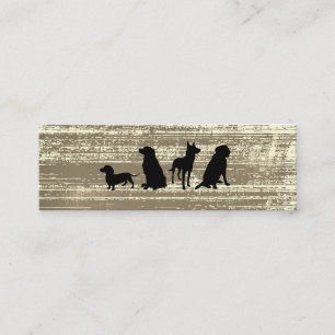 Hund Pack Hund Training Rustic Struktur Mini Visitkort