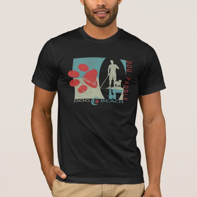Hund Paddle - Hund Beach Tee (Framsida)