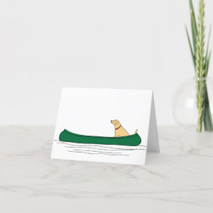 Hund Paddle Note Card Kort