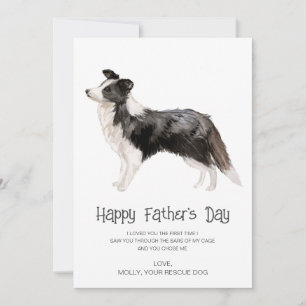 Hund Painting Fars dag Julkort
