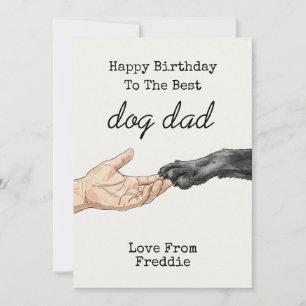 Hund Pappa Anpassningsbar födelsedag från Hund Inbjudningar