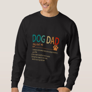 Hund Pappa arbetar någon hårt så att hans Hundar k Lång Ärmad Tröja
