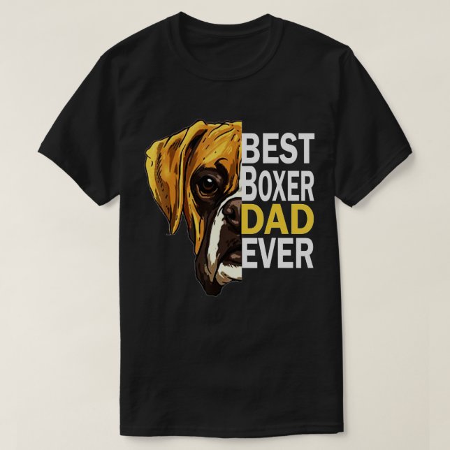 Hund pappa, bästa hund pappa någonsin, hund pappa  t shirt (Design framsida)