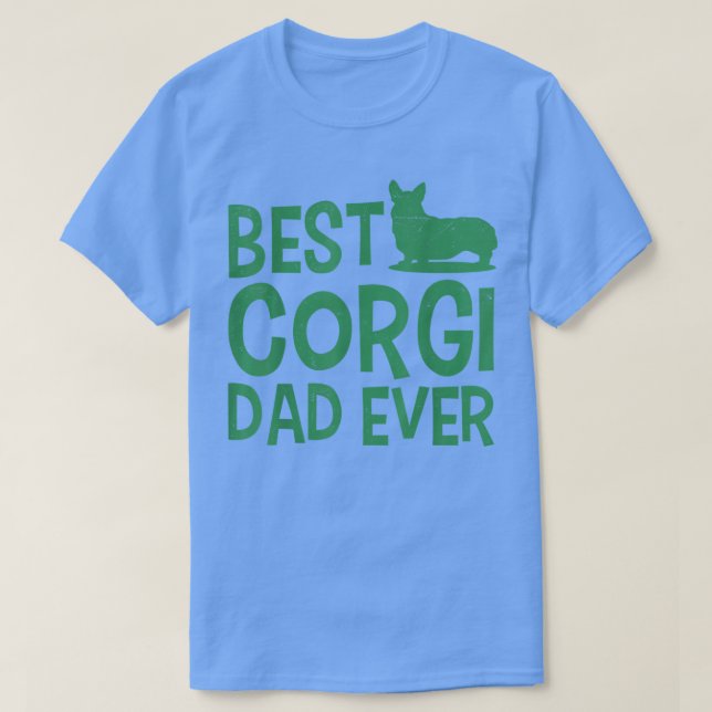 Hund pappa Best Corgi Pappa någonsin T Shirt (Design framsida)