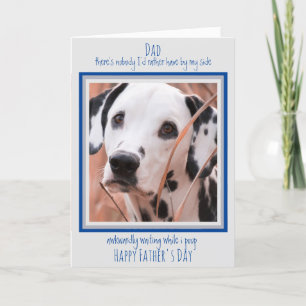 Hund Pappa Cute Hund Photo Funny Fars dag Kort