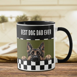 Hund Pappa Distress German Shepherd Mugg