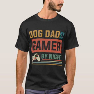 Hund Pappa efter dagspelning efter nattspel i Hund T Shirt