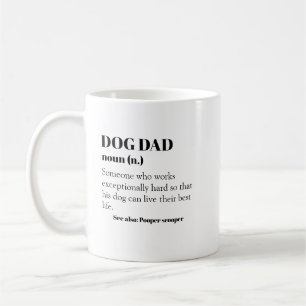 Hund Pappa Funny Definition Ord Noun Gift Pappor Kaffemugg