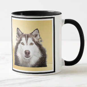 Hund Pappa Funny Fars dag Pet-fotosvart på insidan Mugg