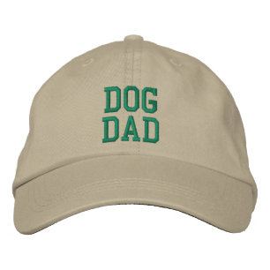 Hund Pappa grönt grått hund älskare coola Broderad Keps