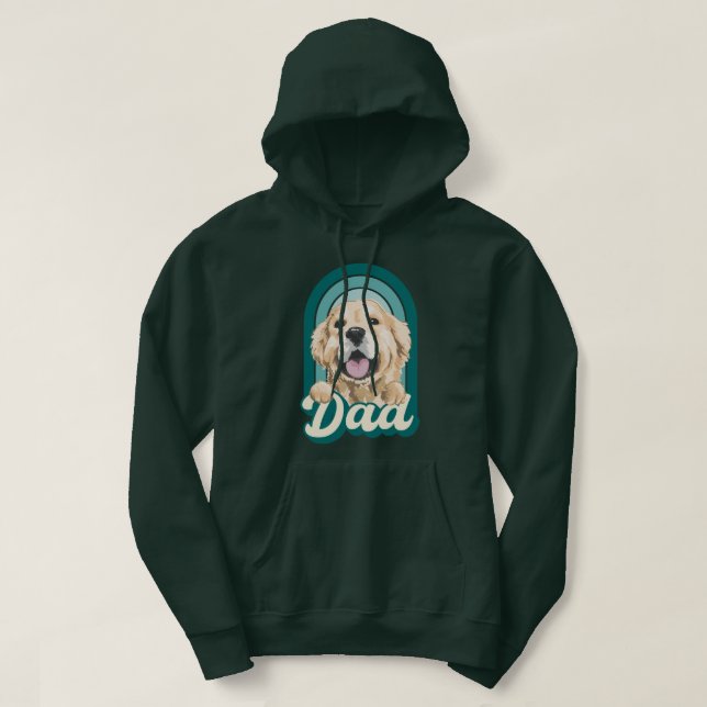 Hund, pappa, kärlek hundar, kärlek, mina sällskaps hoodie (Design framsida)