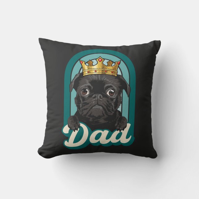 Hund, pappa, kärlek hundar, kärlek, mina sällskaps kudde (Framsida)