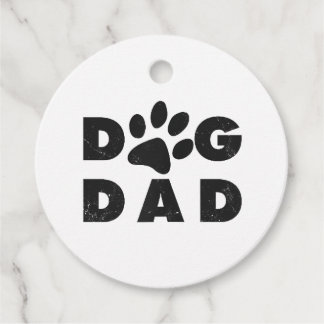 Hund Pappa klassisk Gåvor Etiketter