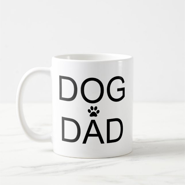 Hund pappa lustig Djurälskare Gift för honom Kaffemugg (Vänster)