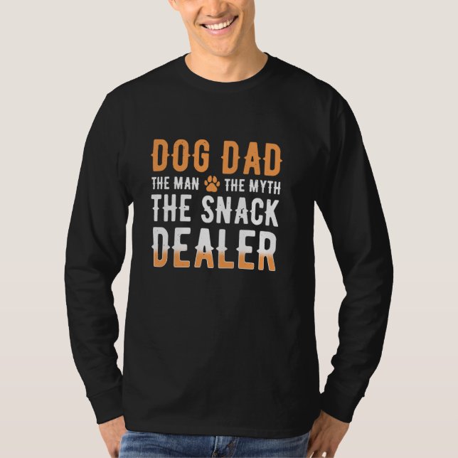 Hund Pappa mannen myten om Snack-försäljaren T Shirt (Framsida)