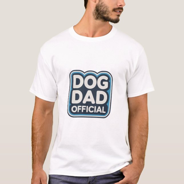 Hund Pappa Officiell Shirt T (Framsida)