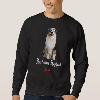 Hund Pappa Puppy Pappa Australian shepherd Lång Ärmad Tröja
