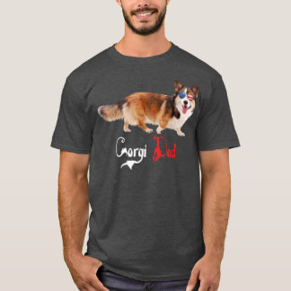 Hund Pappa Puppy Pappa Corgi T Shirt