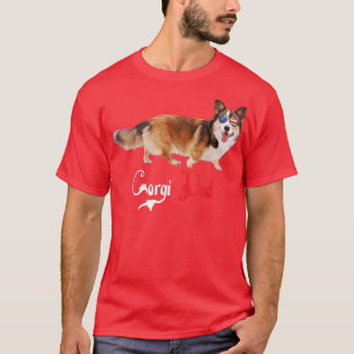 Hund Pappa Puppy Pappa Corgi T Shirt