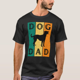 Hund Pappa Retro Hund älskare T Shirt