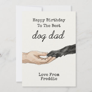 Hund Pappa Rolig hund Älskare Gift för Pappa Inbjudningar
