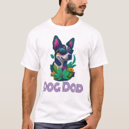 Hund, Pappa, sommartid Stil - Coola och finstift T Shirt