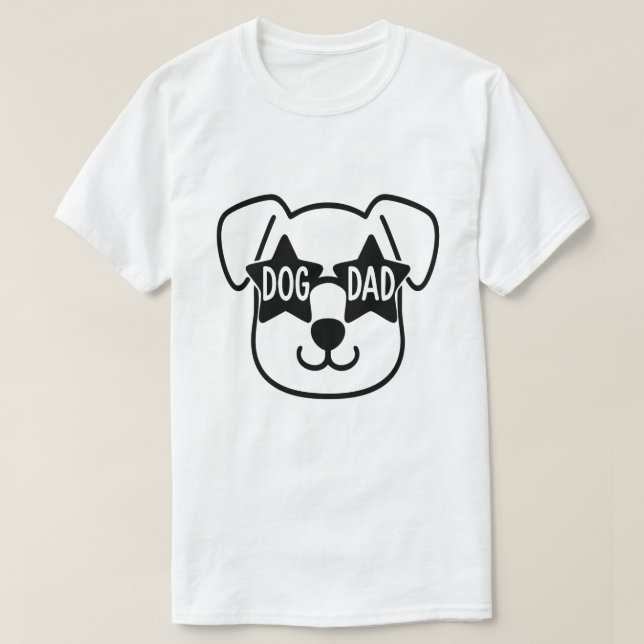 Hund Pappa T Shirt (Design framsida)