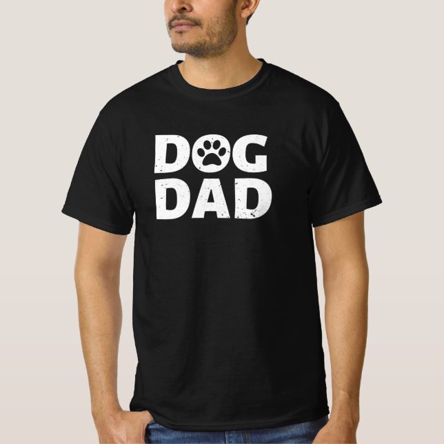 Hund Pappa T Shirt (Framsida)