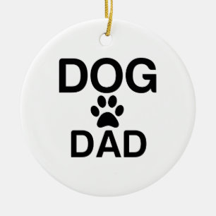 HUND PAPPA TASS JULGRANSPRYDNAD KERAMIK