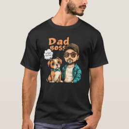 Hund Pappa tror att han är chef T Shirt