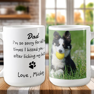 Hund Pappa - ynklig födelsedagspressfoto Humor Hu Kaffemugg