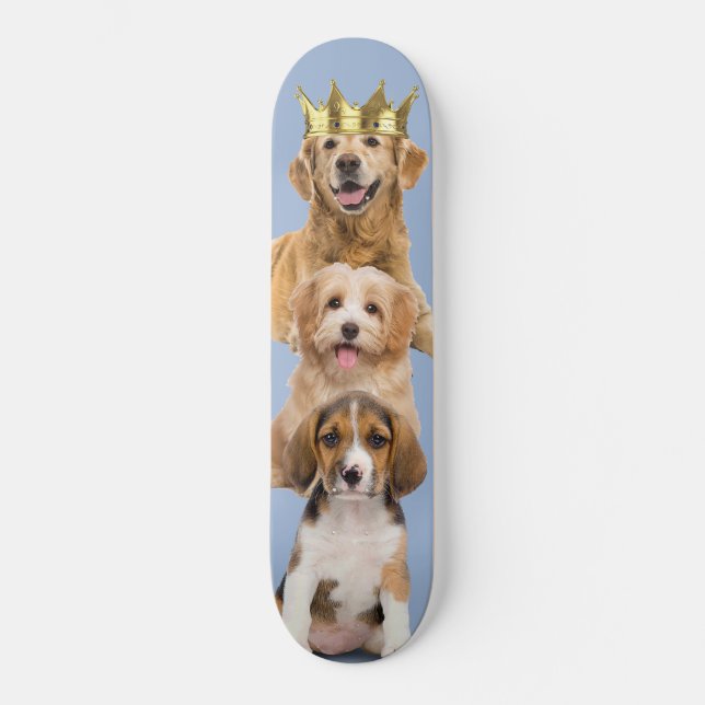 Hund pappy mini skateboard bräda 18,5 cm (Framsida)