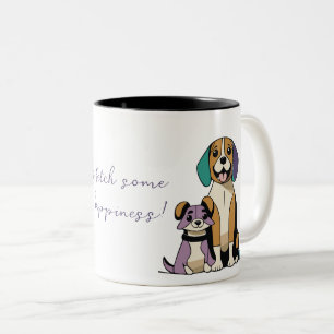 Hund par Två-Tonad mugg