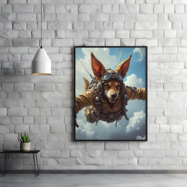 Hund Paratrooper: Infoga, Säker, Wag Poster (Skapare uppladdad)