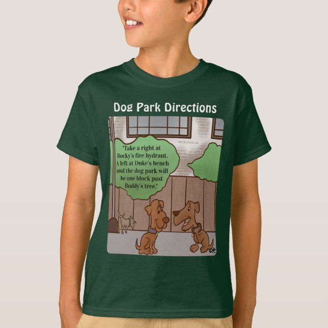 Hund Park Directions Bpy's T Shirt (Framsida)